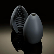  Siyah silikon dokulu penis kılıfı. GTİP 90191090 AB BTB görseli 2