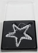  Camdan yapılmış yıldız kolye ucu. GTİP 95051010 AB BTB görseli