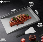  Izgara tavası ve spatula seti. GTİP 73239300 AB BTB görseli 1