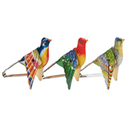  Metal, ses çıkaran dekoratif kuş. GTİP 83062900 AB BTB görseli