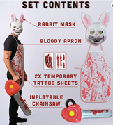 Kanlı tavşan katliam kostümü. GTİP 62101098 AB BTB görseli