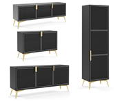  Metal detaylı ahşap çekmeceli dolap. GTİP 94036090 AB BTB görseli 2