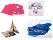  Üç katlı desenli kağıt peçeteler. GTİP 48183000 AB BTB görseli