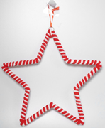  Örgü yıldız dekorasyon objesi. GTİP 63079098 AB BTB görseli