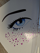  Yüz süsleme yıldız nokta çıkartmaları. GTİP 71179000 AB BTB görseli 4