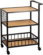  Tekerlekli ahşap mutfak arabası. GTİP 94032080 AB BTB görseli