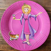  Karton prenses desenli tek kullanımlık tabaklar. GTİP 48236910 AB BTB görseli