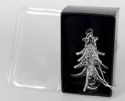  Şeffaf cam Noel ağacı süsü. GTİP 95051010 AB BTB görseli