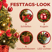  Süslü minyatür yapay Noel ağacı. GTİP 95051090 AB BTB görseli 2