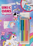  Tek boynuzlu at boyama seti. GTİP 96091090 AB BTB görseli