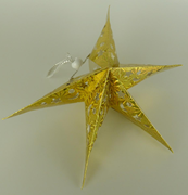  Dekoratif katlanır karton yıldız. GTİP 48239085 AB BTB görseli