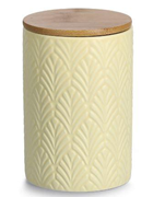  Bambu kapaklı seramik saklama kutusu GTİP 69120025 AB BTB görseli