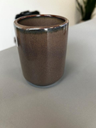  Kahverengi sırlı seramik kupa. GTİP 69120085 AB BTB görseli 1