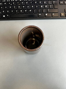  Kahverengi sırlı seramik kupa. GTİP 69120085 AB BTB görseli 2