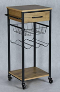  Metal çerçeveli ahşap mutfak arabası. GTİP 94032080 AB BTB görseli