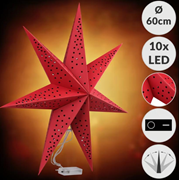  Işıklı dekoratif kağıt yıldız GTİP 48239085 AB BTB görseli